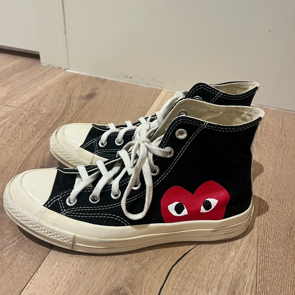 Comme des Garçons PLAY Black High-Top Sneakers